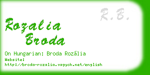 rozalia broda business card